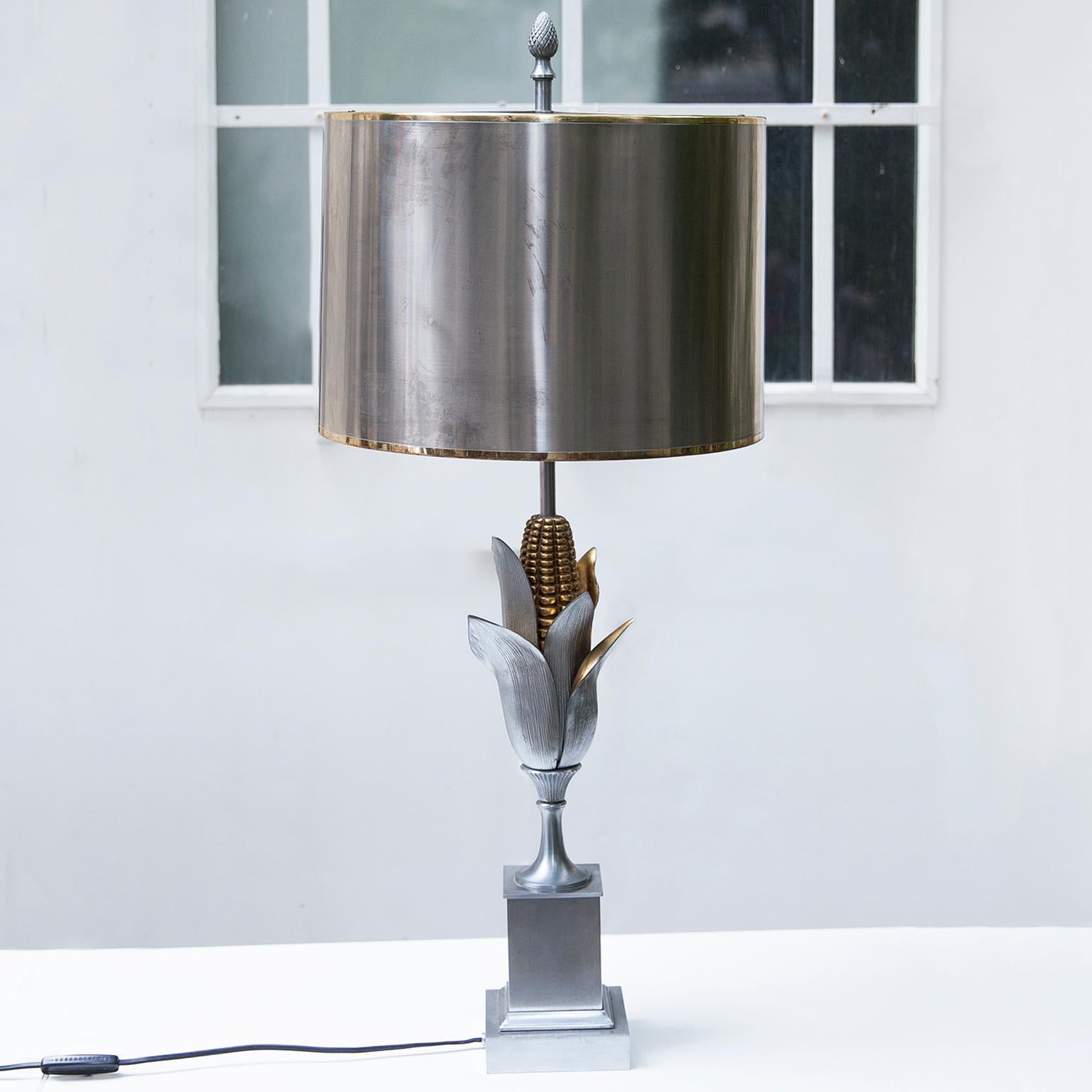 Hollywood Regency Lampe de bureau Maison Charles Corn signée, France, 1970 en vente