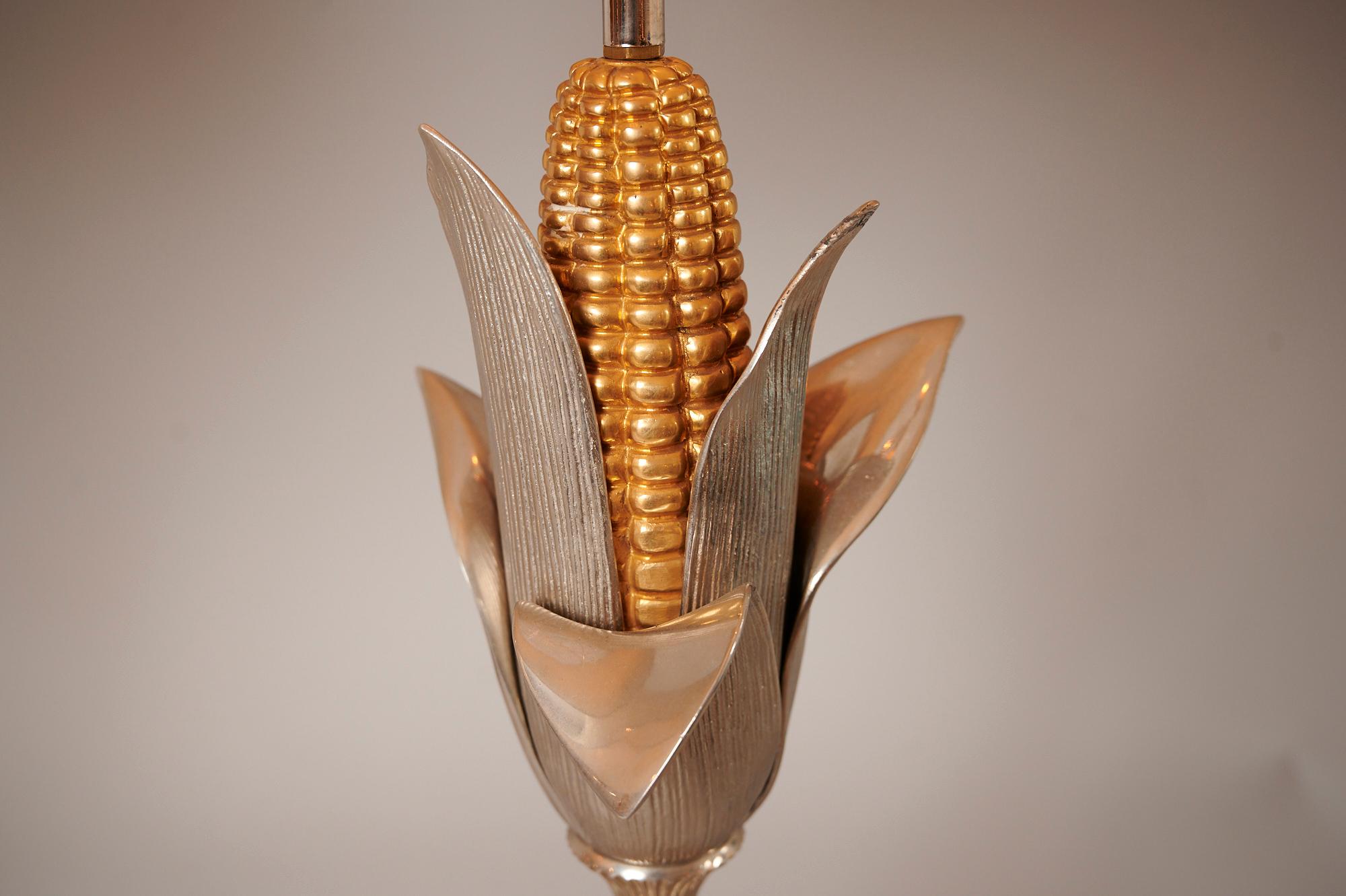Late 20th Century Maison Charles Ear of Corn Lamp, c1970 For Sale