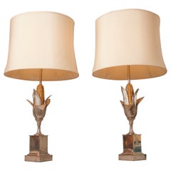 Lampe Ear of Corn de la Maison Charles, vers 1970