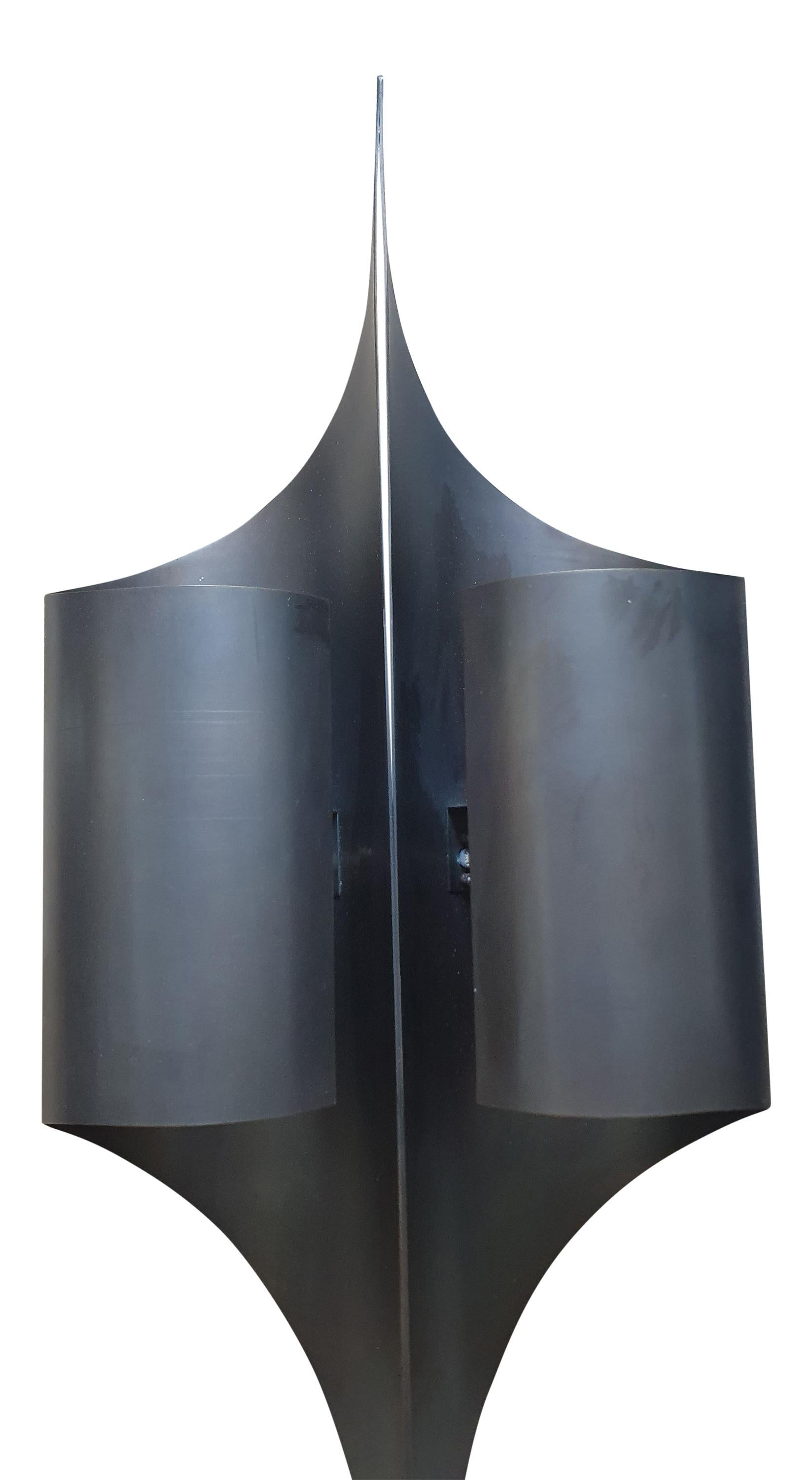 Maison Charles Espadon Wall Sconces in Matt Bronze Finish In Good Condition In London, GB