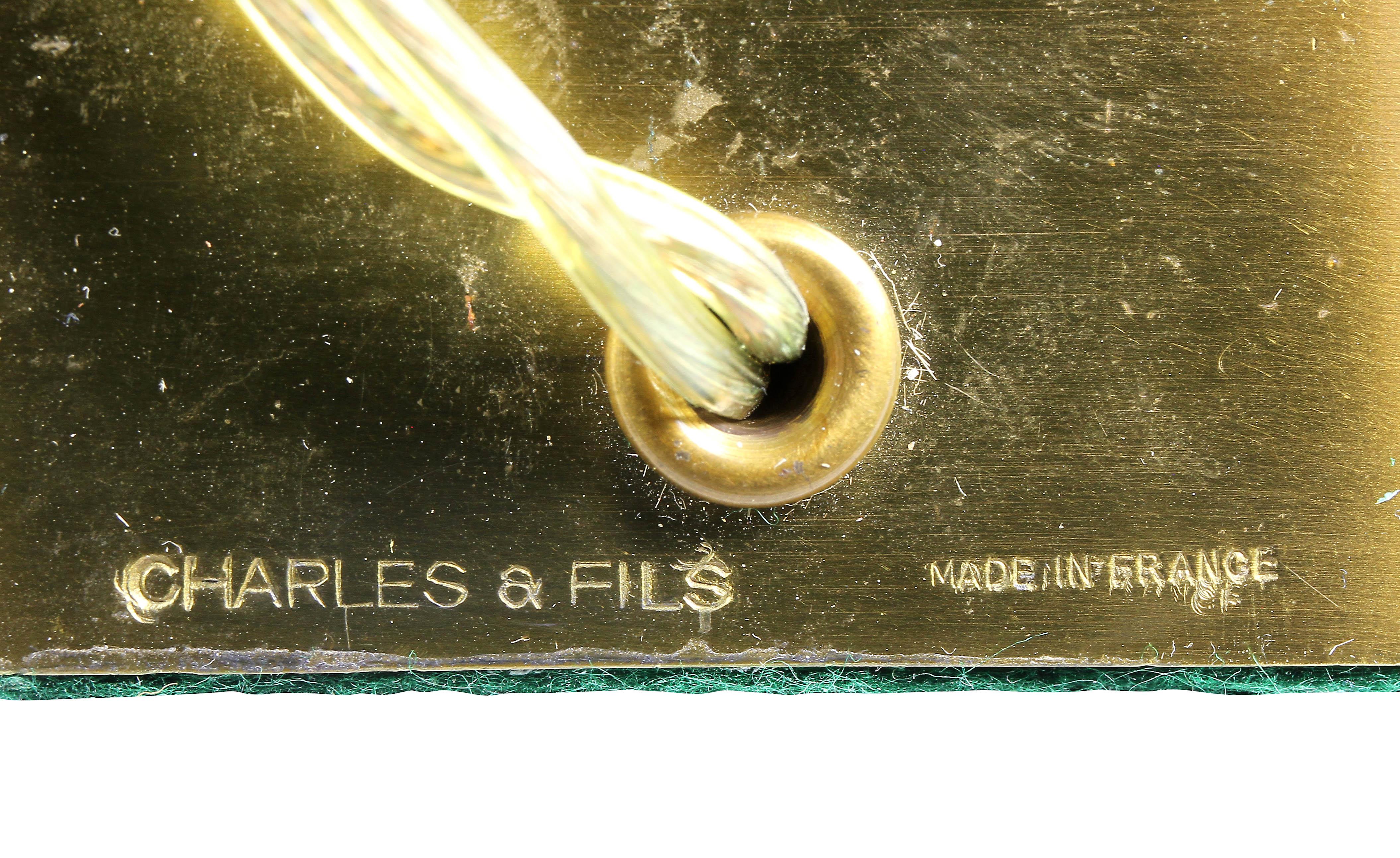 Maison Charles & Fils, Straußeneier-Tischlampe im Angebot 1