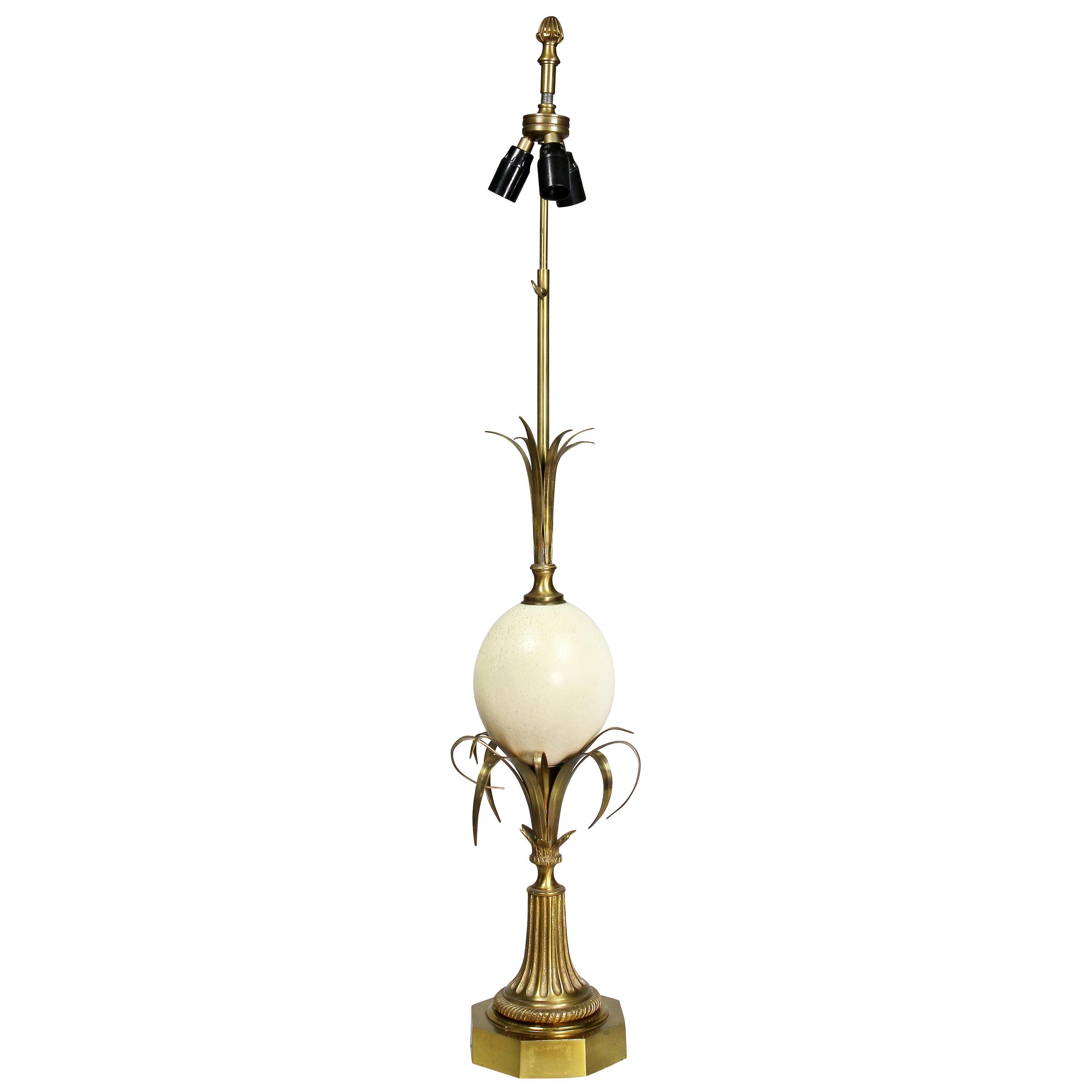 Maison Charles & Fils Ostrich Egg Table Lamp