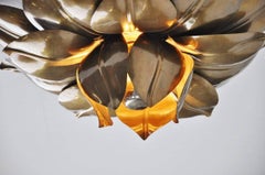 Maison Charles Flower Ceiling Lamp, France, 1970
