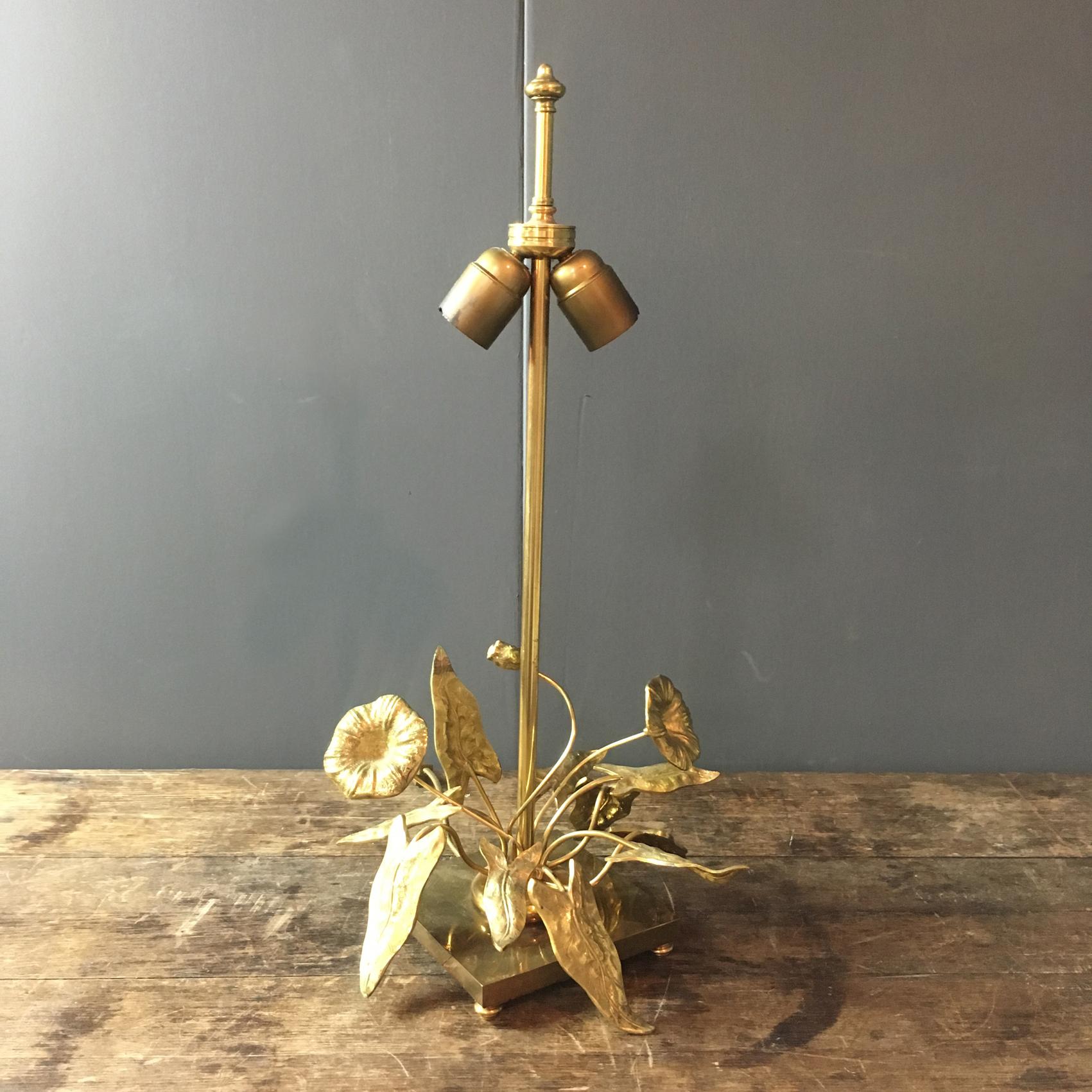 Maison Charles Flowers and Foliage Table Lamp, 1960s 2