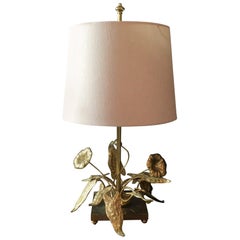 Maison Charles Flowers and Foliage Table Lamp, 1960s