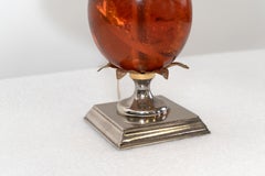 Maison Charles 1970s Fractal Table Lamp in Cast Resin & Brass