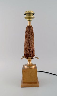 Maison Charles, France, Table Lamp Designed as a Corn Cob. 1960s/70s