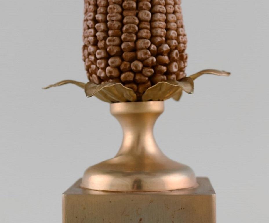 Maison Charles, France, Table Lamp Designed as a Corn Cob. 1960s/70s In Excellent Condition For Sale In Copenhagen, DK