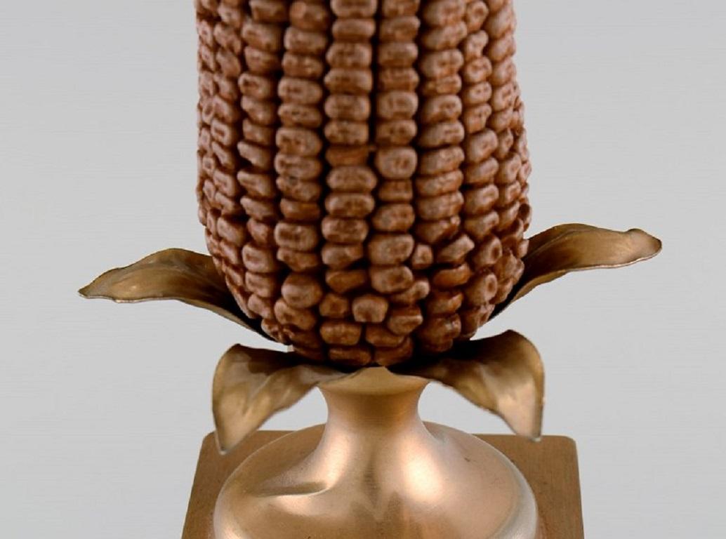 Mid-20th Century Maison Charles, France, Table Lamp Designed as a Corn Cob. 1960s/70s For Sale