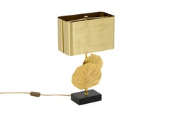 Maison Charles, Guadeloupe-Lampe aus vergoldeter Bronze, 1970er Jahre