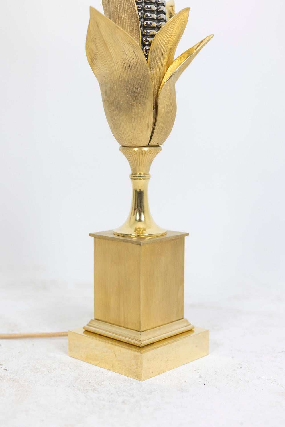 Maison Charles, Lampe aus Bronze, 1970er-Jahre im Zustand „Hervorragend“ im Angebot in Saint-Ouen, FR