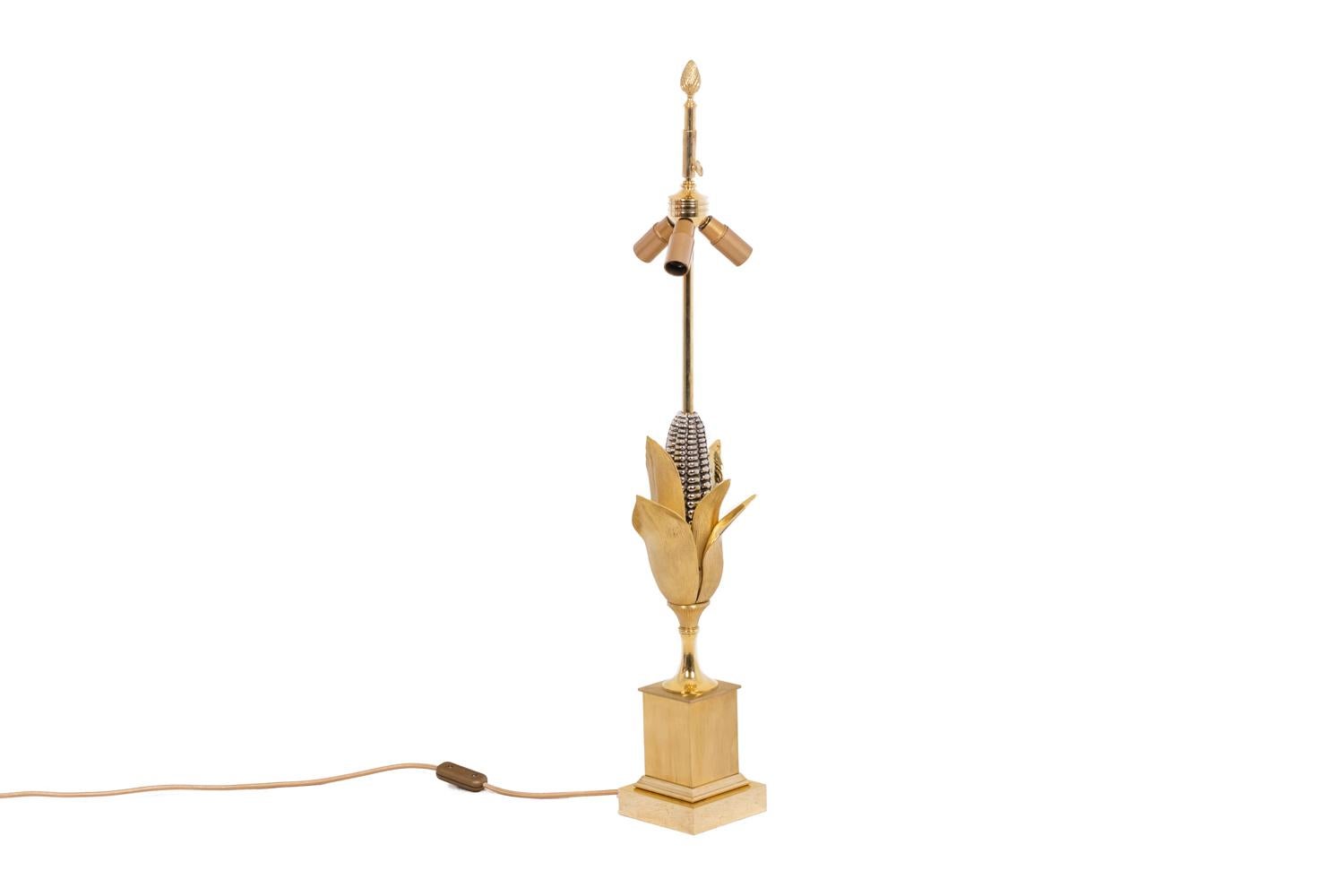 Maison Charles, Lamp in Bronze, 1970s For Sale 4