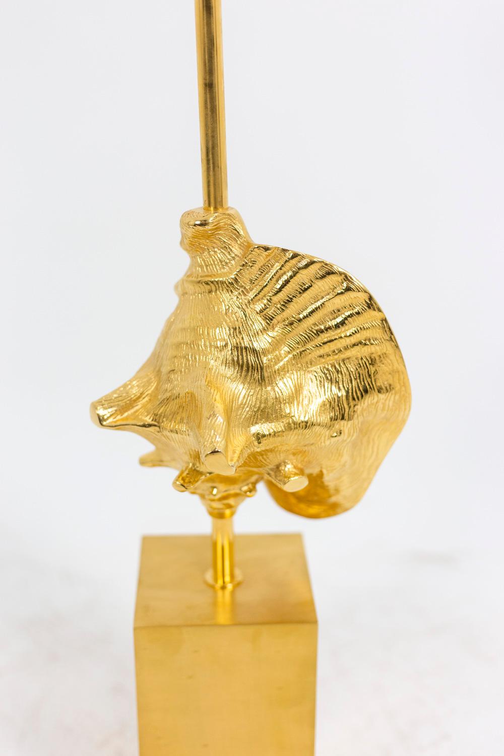 Maison Charles, Lamp “Strombus” in Bronze and Brass, 1970s In Good Condition In Saint-Ouen, FR