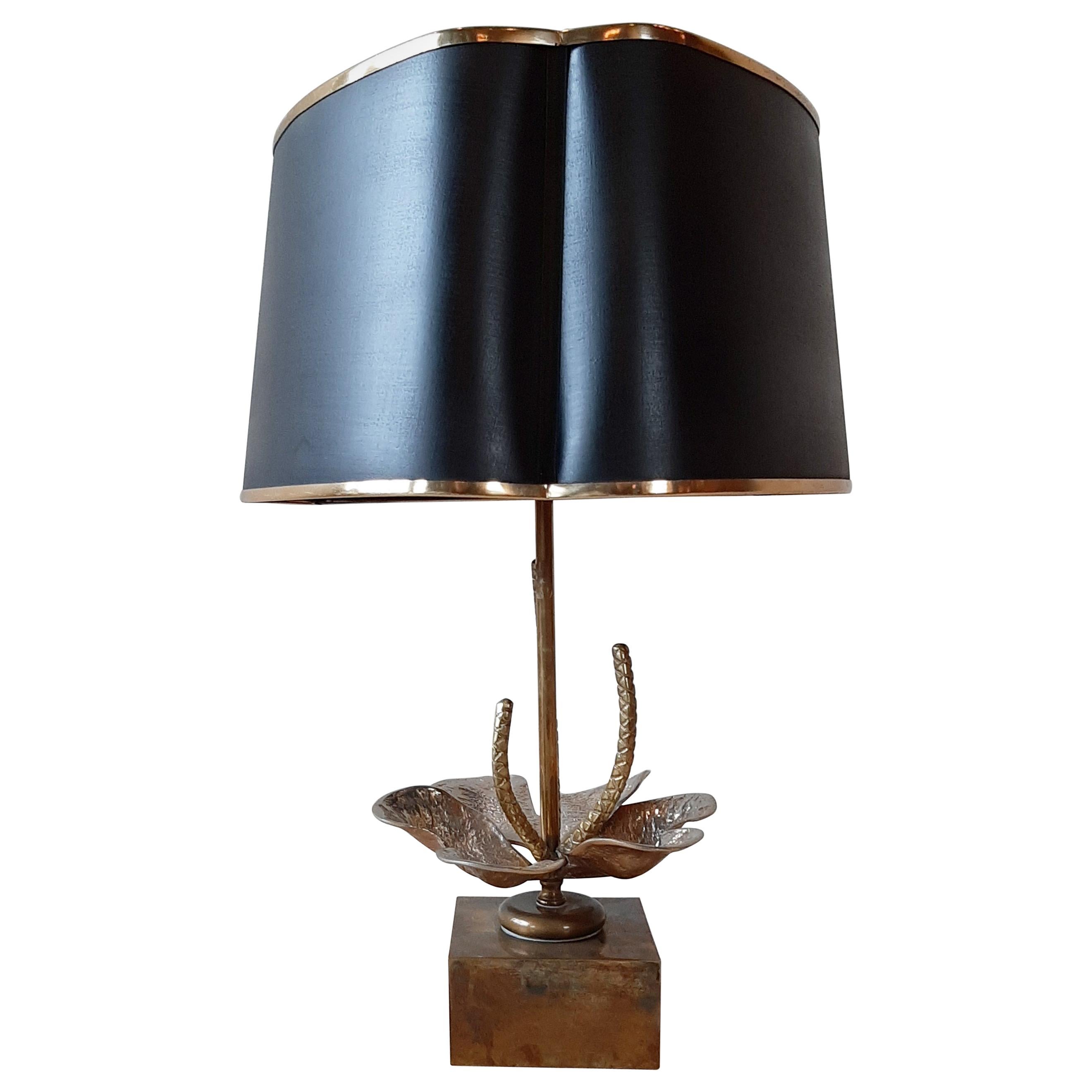 Maison Charles Nenuphar Water Lily Table Lamp from the 1960s