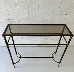 Maison Charles Neoclassical Bronze 2 patina Console