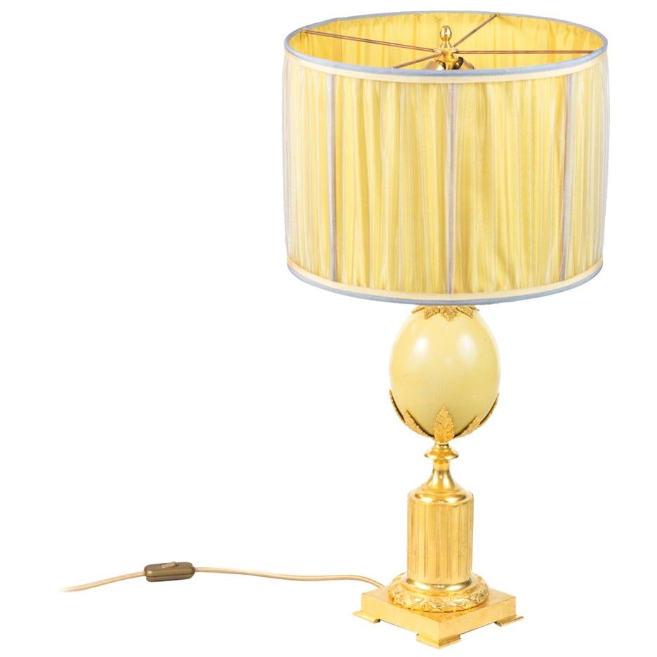 Maison Charles:: Straußenei-Lampe:: 1970er Jahre im Angebot