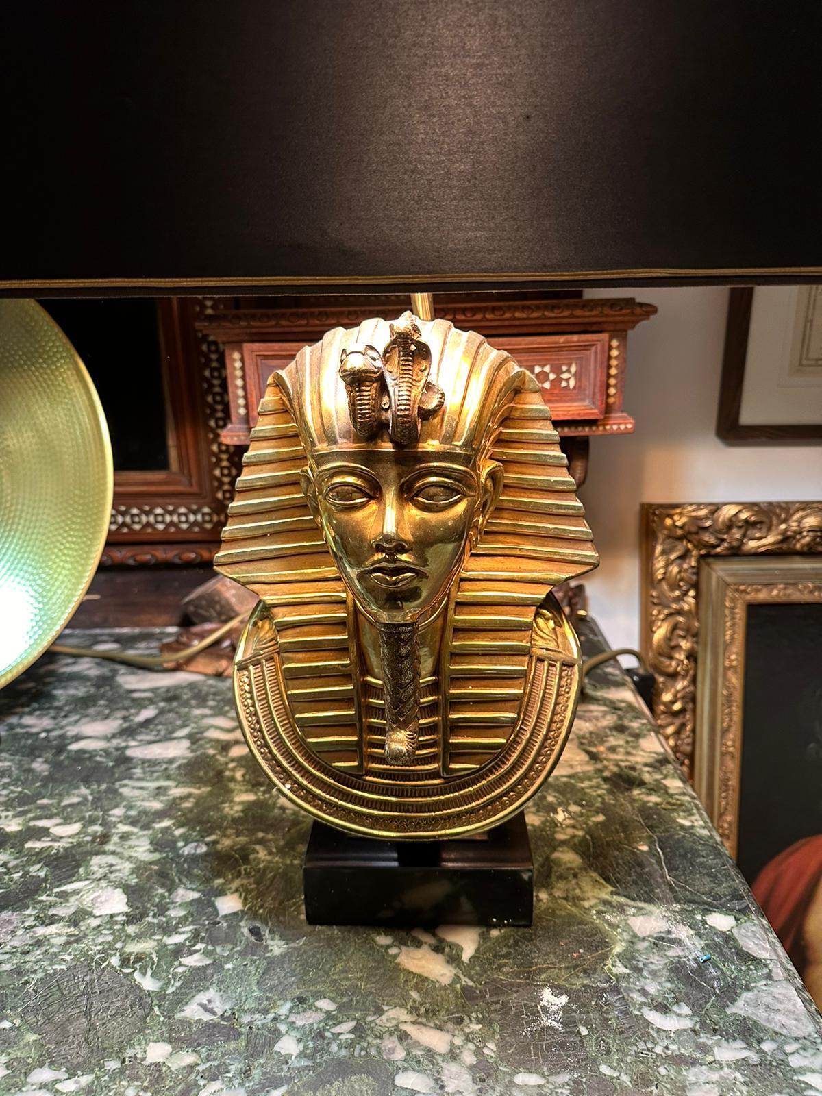 Maison Charles Pair of Pharaoh Lamps circa 1970 20th Century VIDEO For Sale 7
