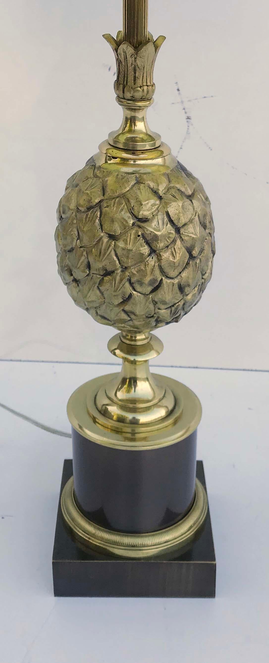 Néoclassique Lampe de bureau cône en bronze de la Maison Charles Pine en vente
