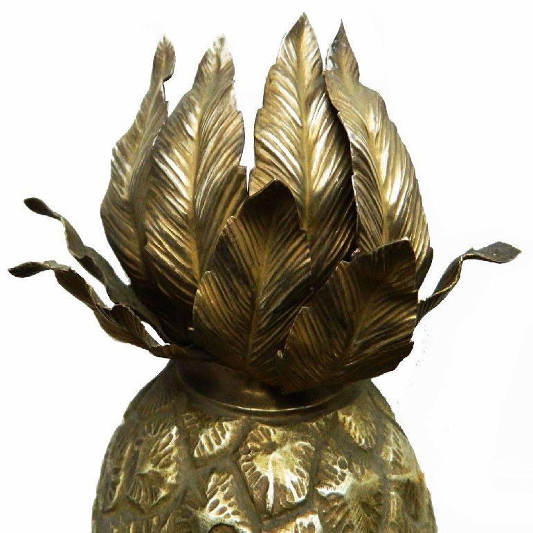 Signed Maison Charles pineapple bronze sconces, US rewired an in working condition 2 bulb 60 watts Max.
Measures: Back-plate: 5 inches H, 4 inches W (Pineapple). 3 pairs available.priced by pair.
Custom made Junction Box Covers are available.
Have a