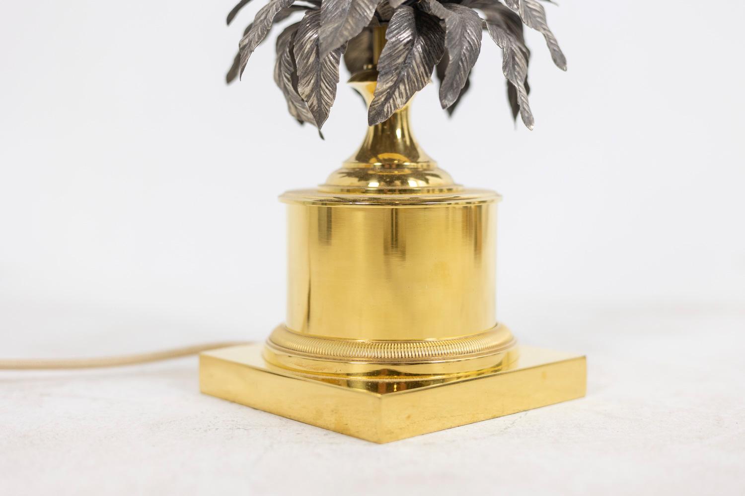 20ième siècle Maison Charles, lampe ananas en bronze, années 1960 en vente