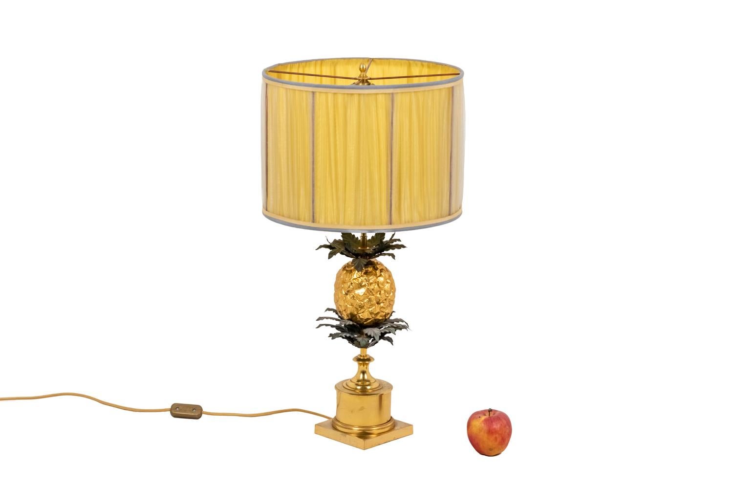 Maison Charles, Ananas-Lampe aus Bronze, 1960er Jahre im Angebot 3