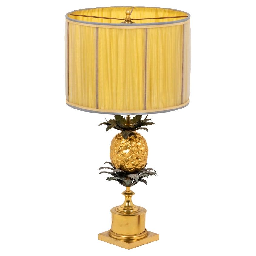 Maison Charles, Pineapple Lamp in Bronze, 1960's