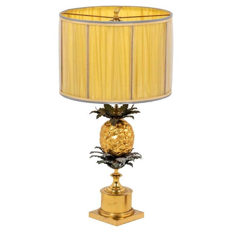 Maison Charles, Pineapple Lamp in Bronze, 1960's For Sale