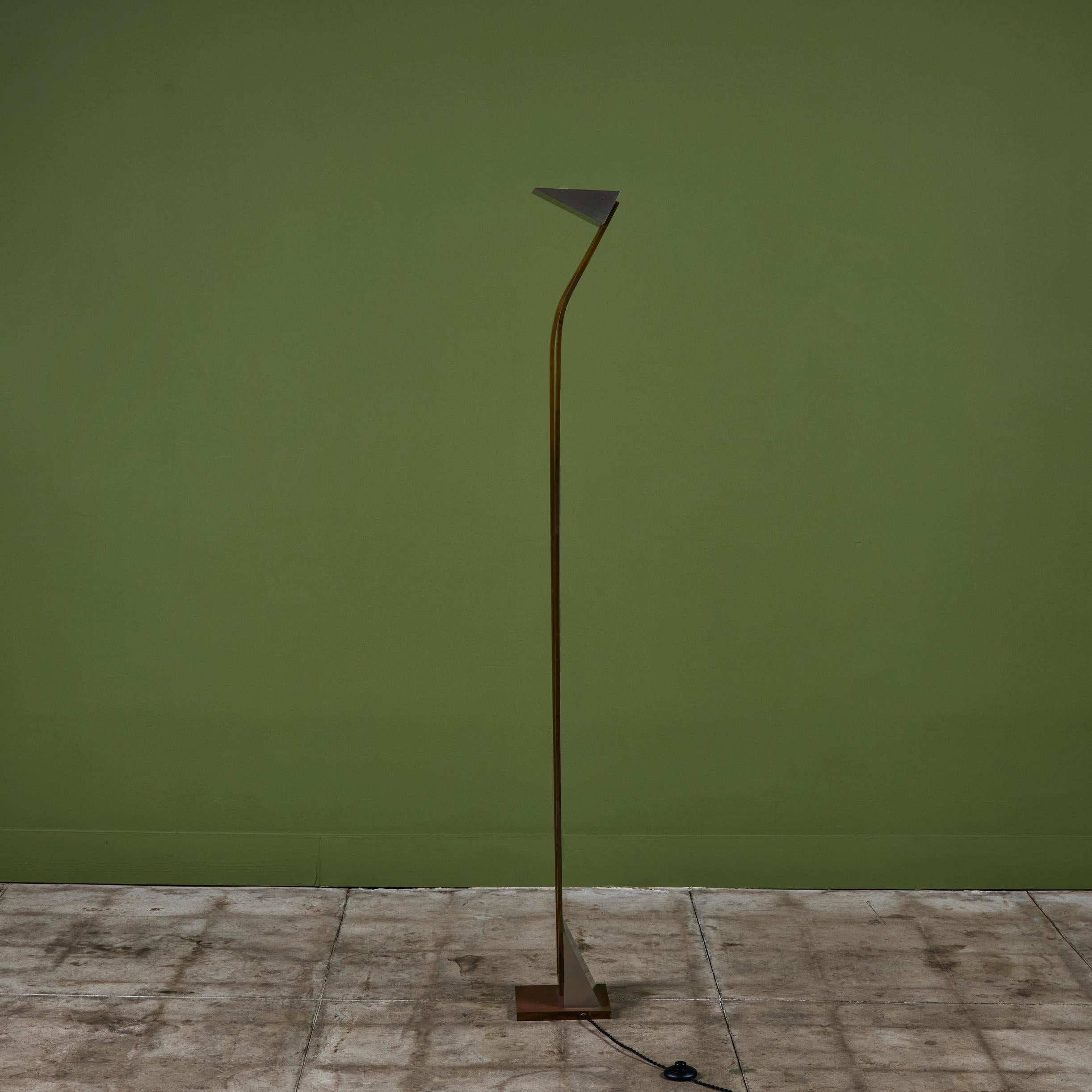 Brass Maison Charles Postmodern Floor Lamp For Sale