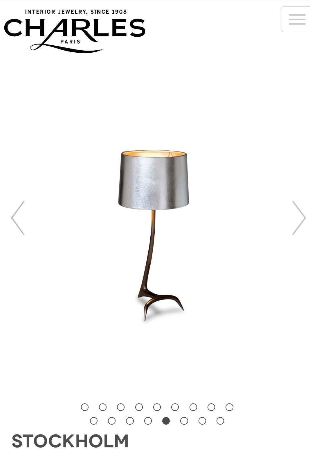 Maison Charles Stockholm Table Lamp 'Limited Edition Resin' For Sale 2