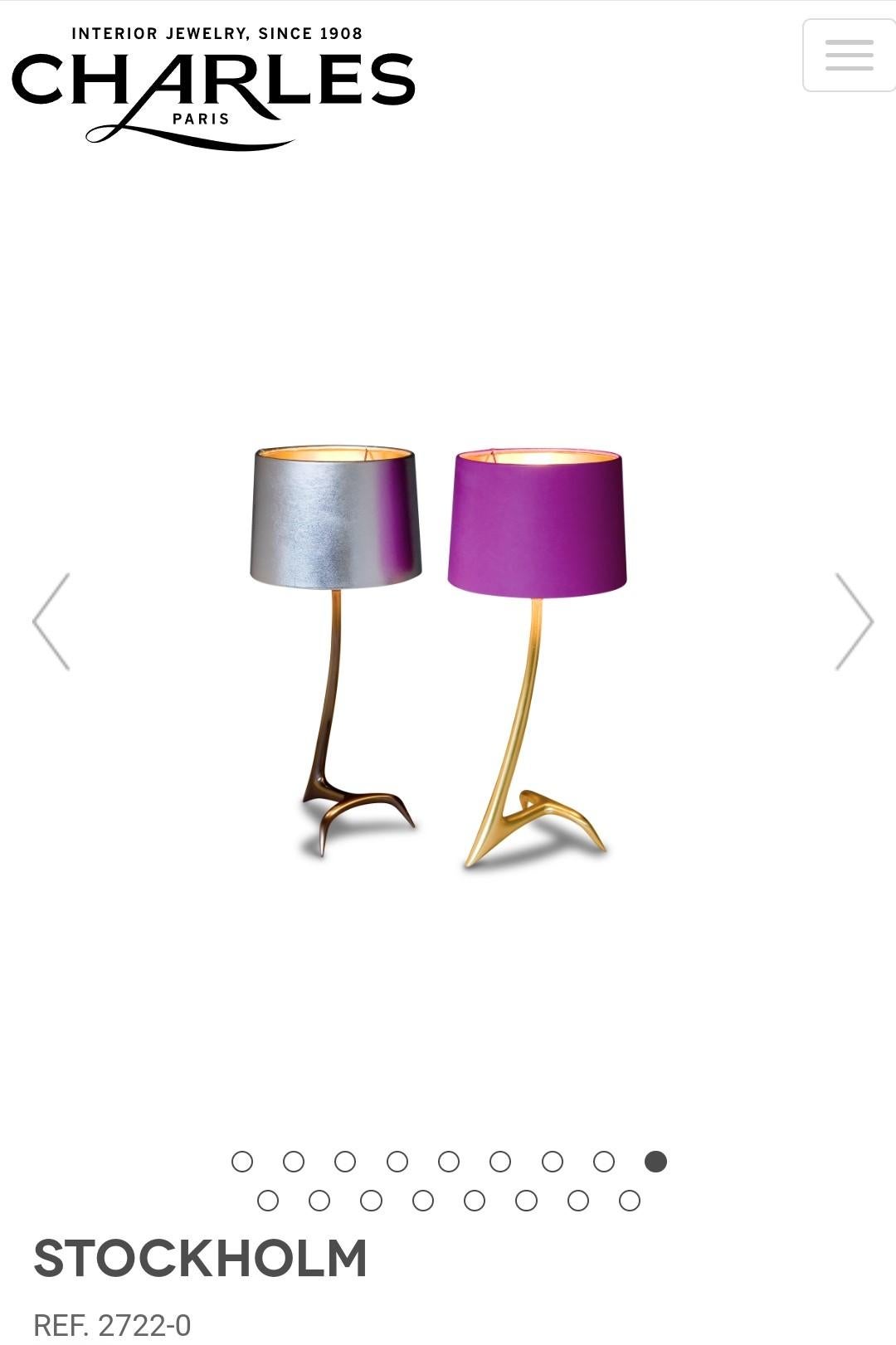 Maison Charles Stockholm Table Lamp 'Limited Edition Resin' For Sale 3