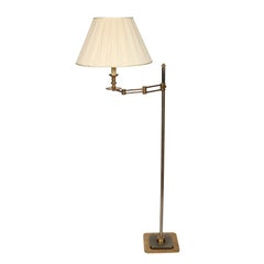 Maison Charles Style Vintage Brass Swing Arm Lamp