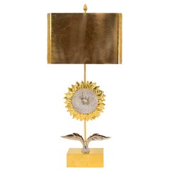 Maison Charles, Sunflower Lamp, 1970s