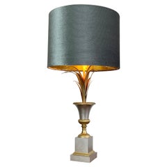 Retro Maison Charles Vase Roseaux Silver and Gold Table Lamp