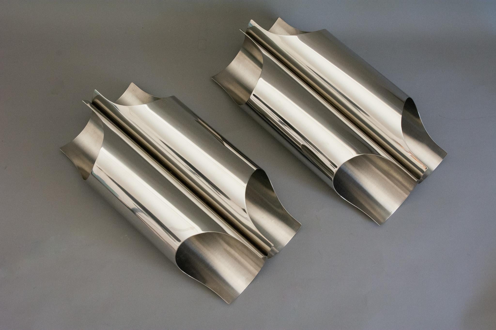 Apliques de pared Maison Charles Apliques de pared Modelo Orgue Acero inoxidable en venta