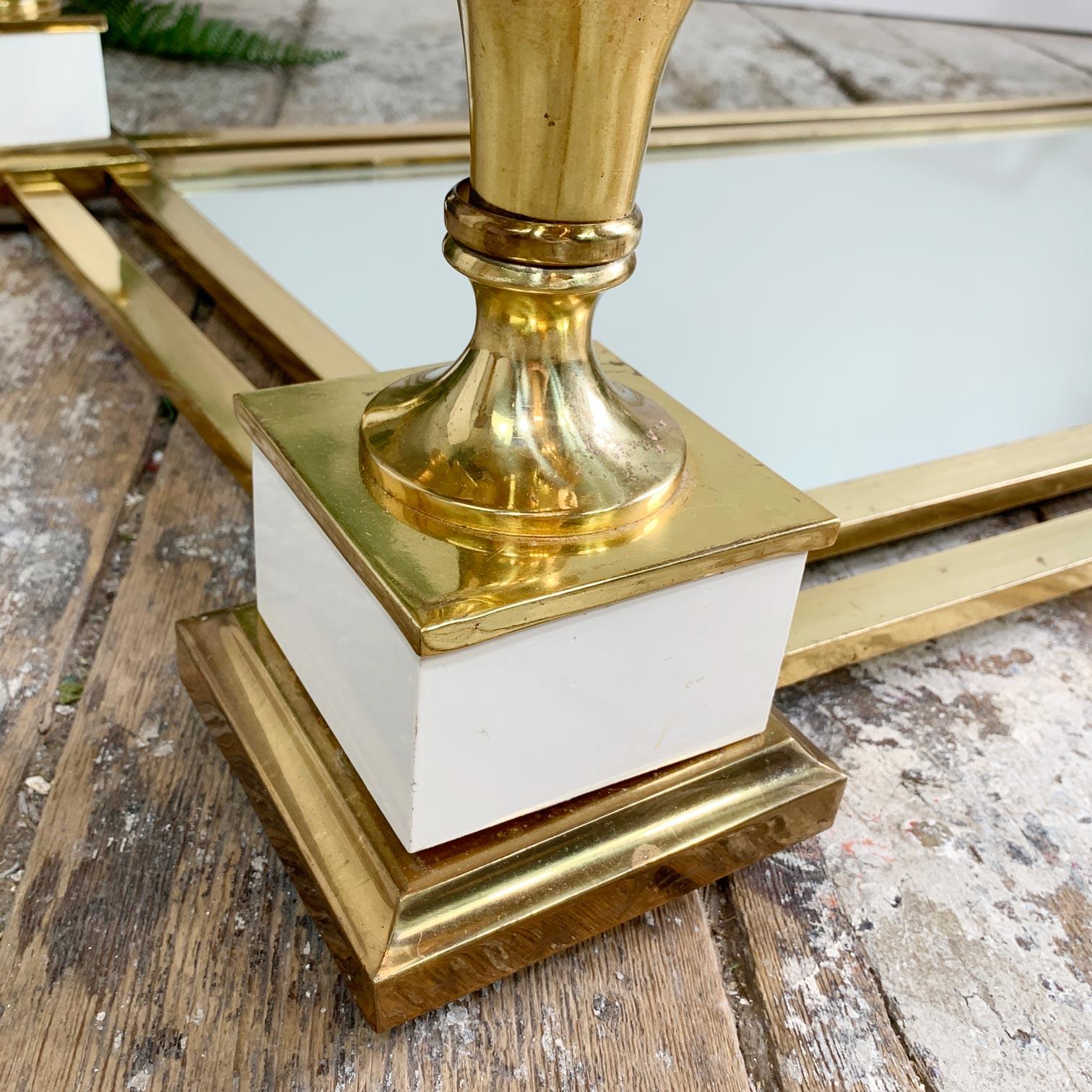 Turned Maison Charles Wood and Brass Pineapple Coffee Table