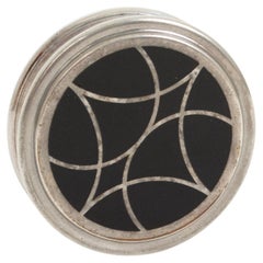 Maison Christofle Black Art Deco Talisman Lacque de Chine Trinket Box – 1986