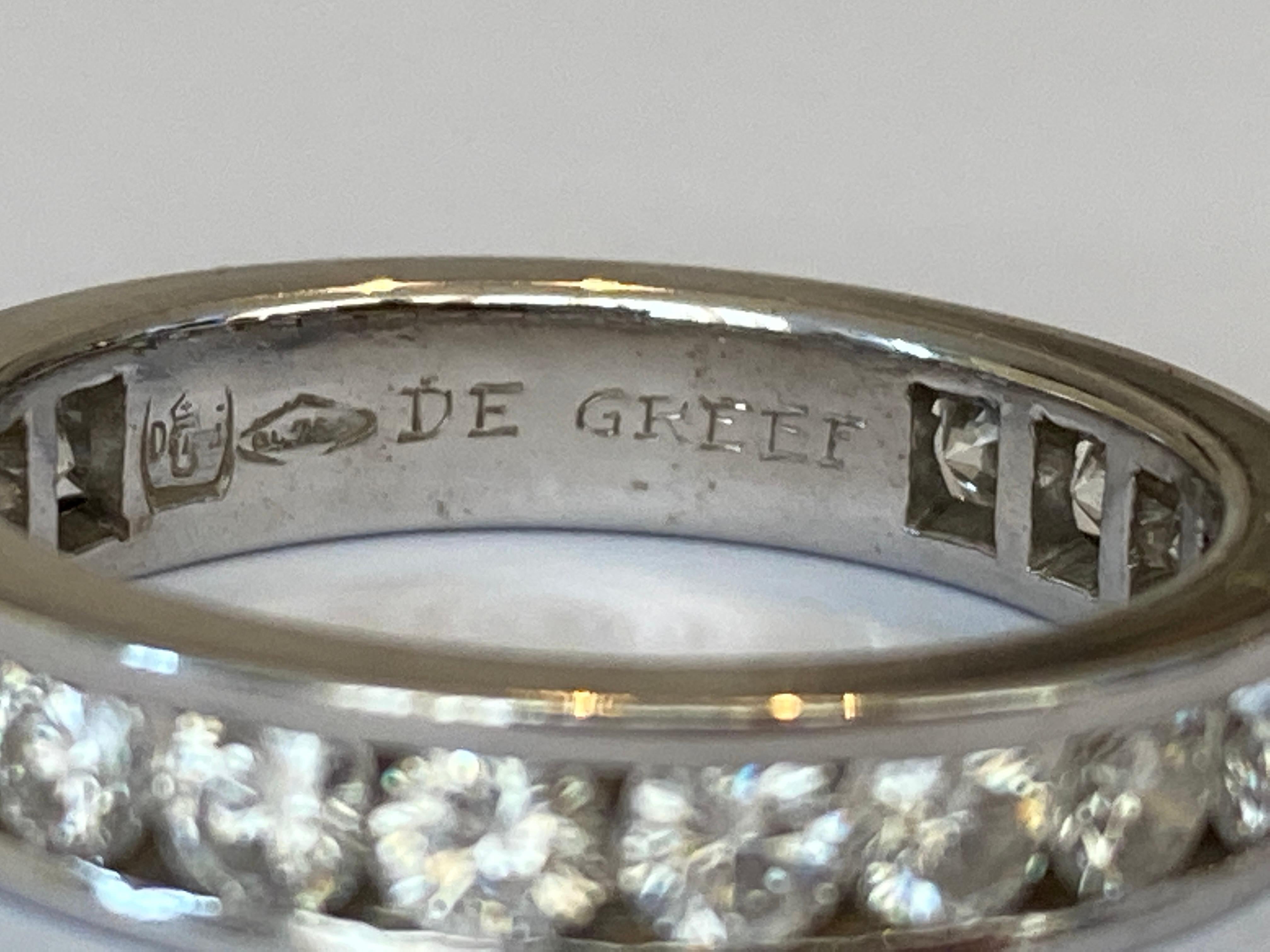 Maison De Greef  White Gold Alliance Ring Approx 2.20 Carat In Excellent Condition For Sale In AMSTERDAM, NL