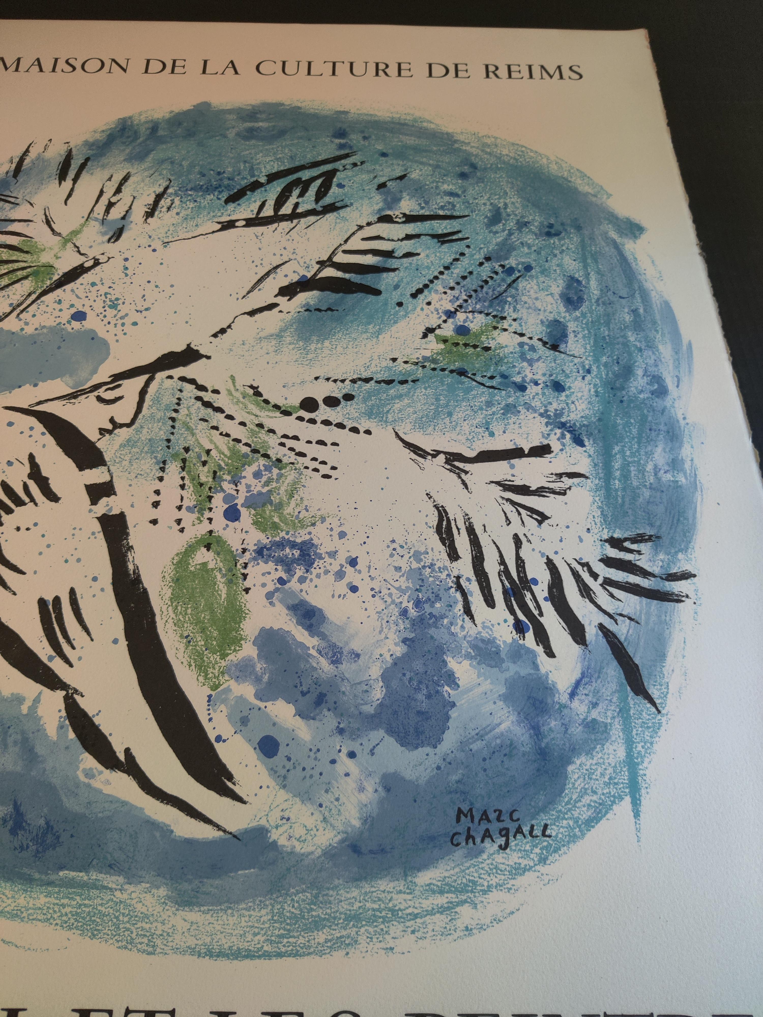 Paper Maison De La Culture De Reims Levitrail Et Les Peintres A Reims by Marc Chagall