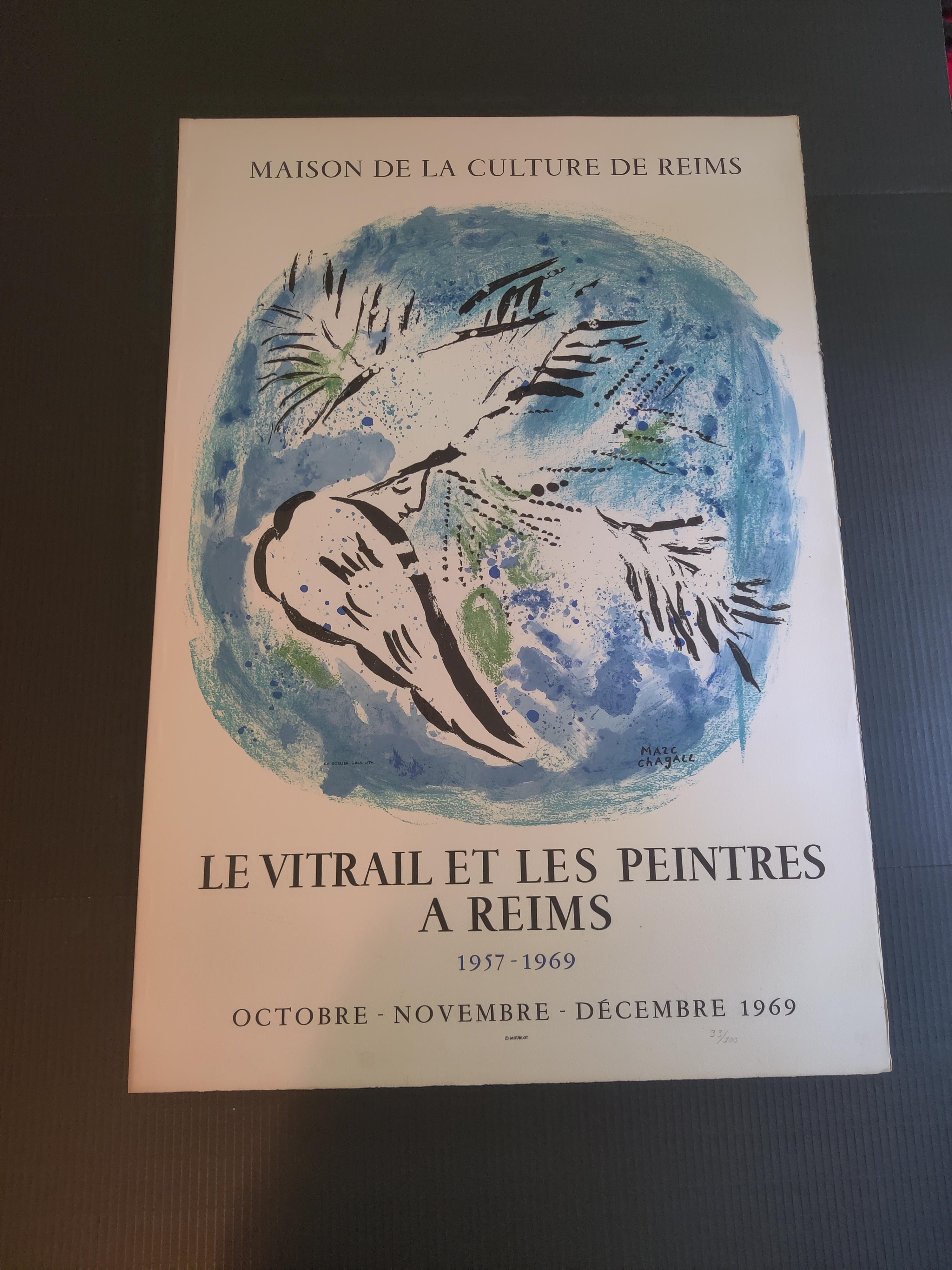 Maison De La Culture De Reims Levitrail Et Les Peintres A Reims by Marc Chagall 1