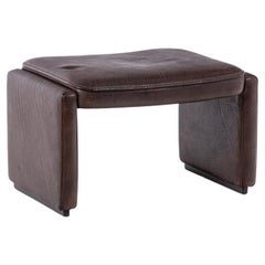 Maison De Sede. Leather stool or ottoman. 1960s/70s.