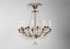 Maison Delisle, Crystal Chandelier, France, circa 1960