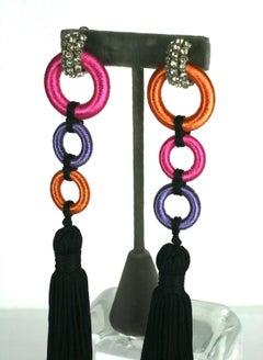 Maison Denez for Yves Saint Laurent Chinese Collection Tassel Earrings