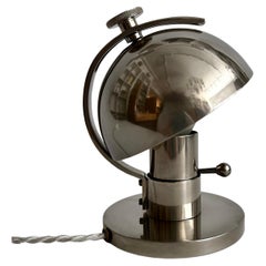 Used Maison Desny Nickel-Plated Bedside Lamp, Circa 1930
