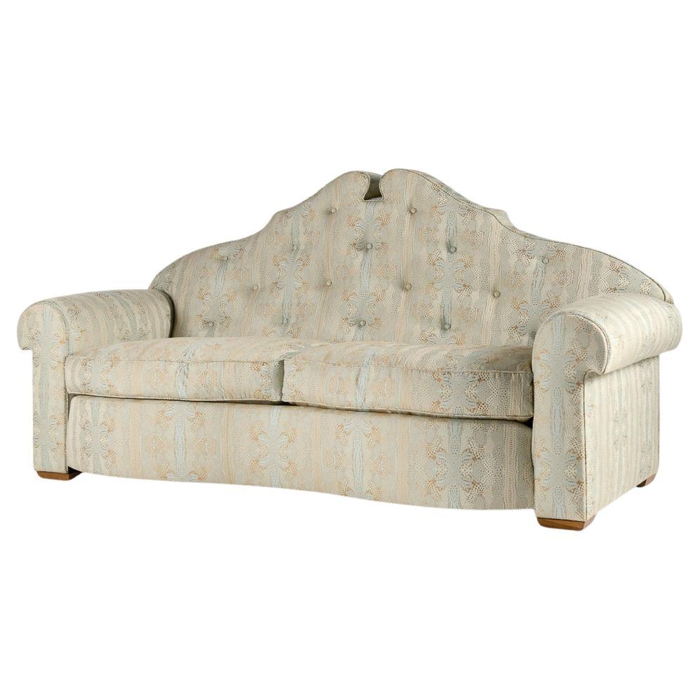 Maison Dolt, Pierre Dariel, gepolstertes Sofa mit hoher Rückenlehne, Frankreich, um 1938 im Angebot