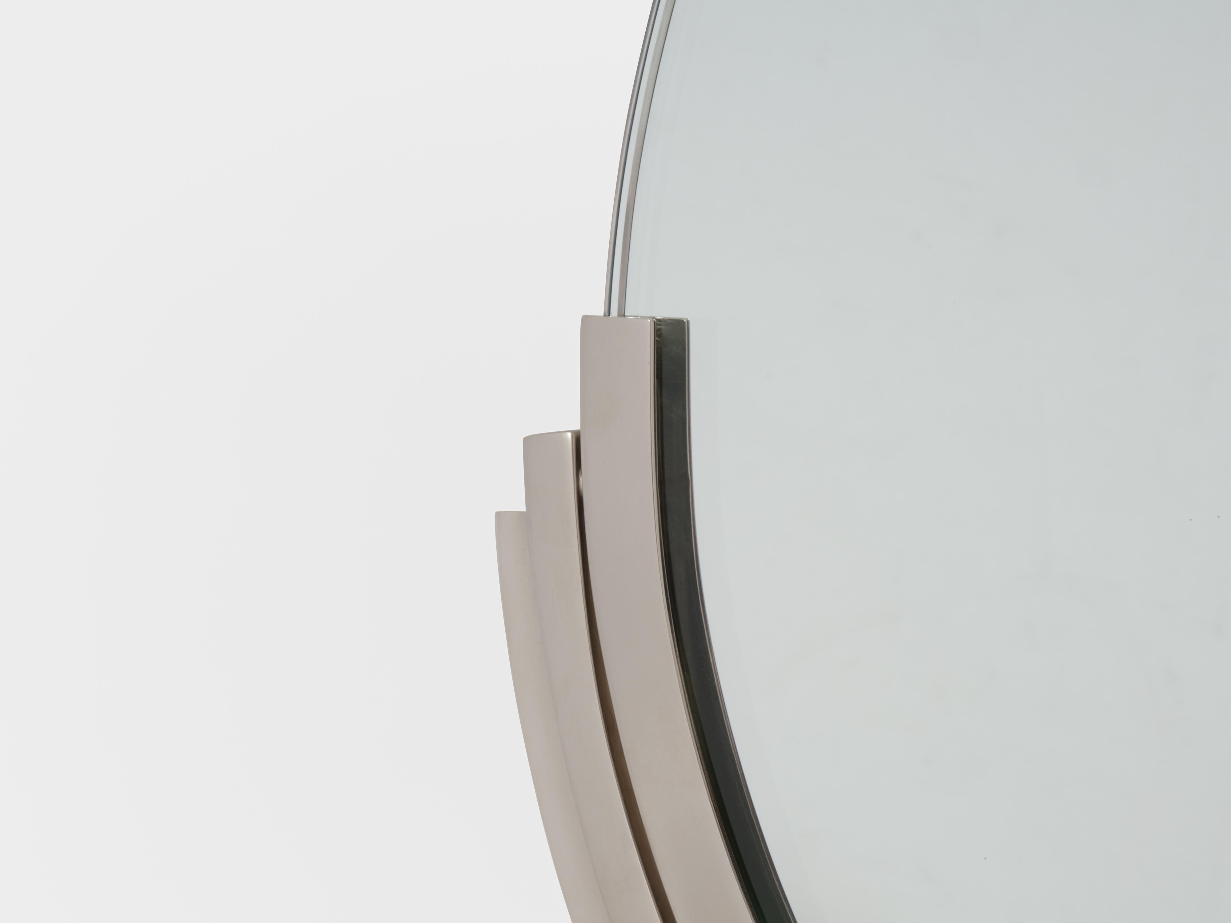 Maison Dominique Art Deco Metal Mirror 1930s Bon état - En vente à Paris, IDF