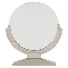 Maison Dominique Art Deco Metal Mirror 1930s