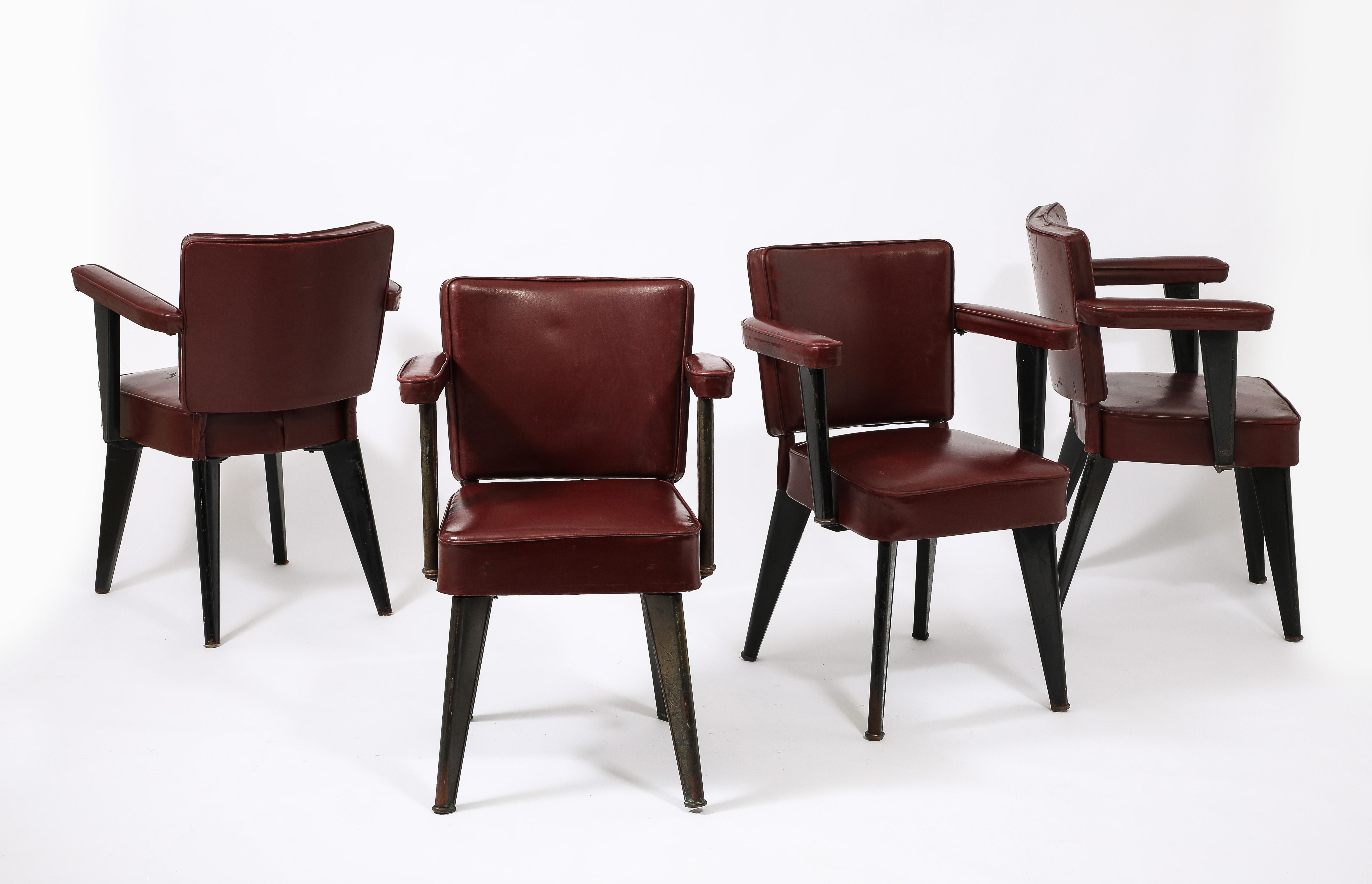 Maison Dominique “Clemenceau” Armchairs, France 1930's For Sale 3