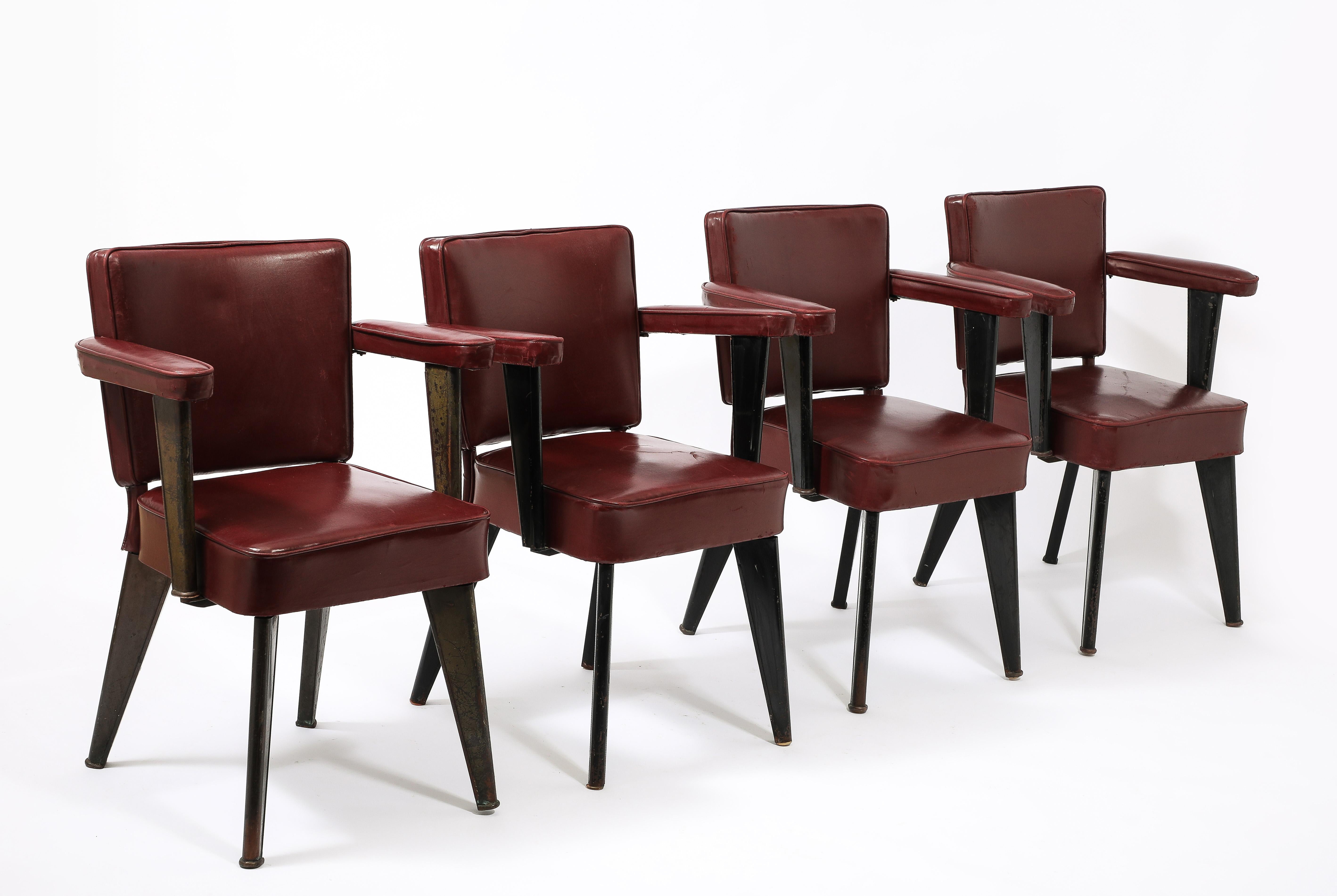 Maison Dominique “Clemenceau” Armchairs, France 1930's For Sale 4