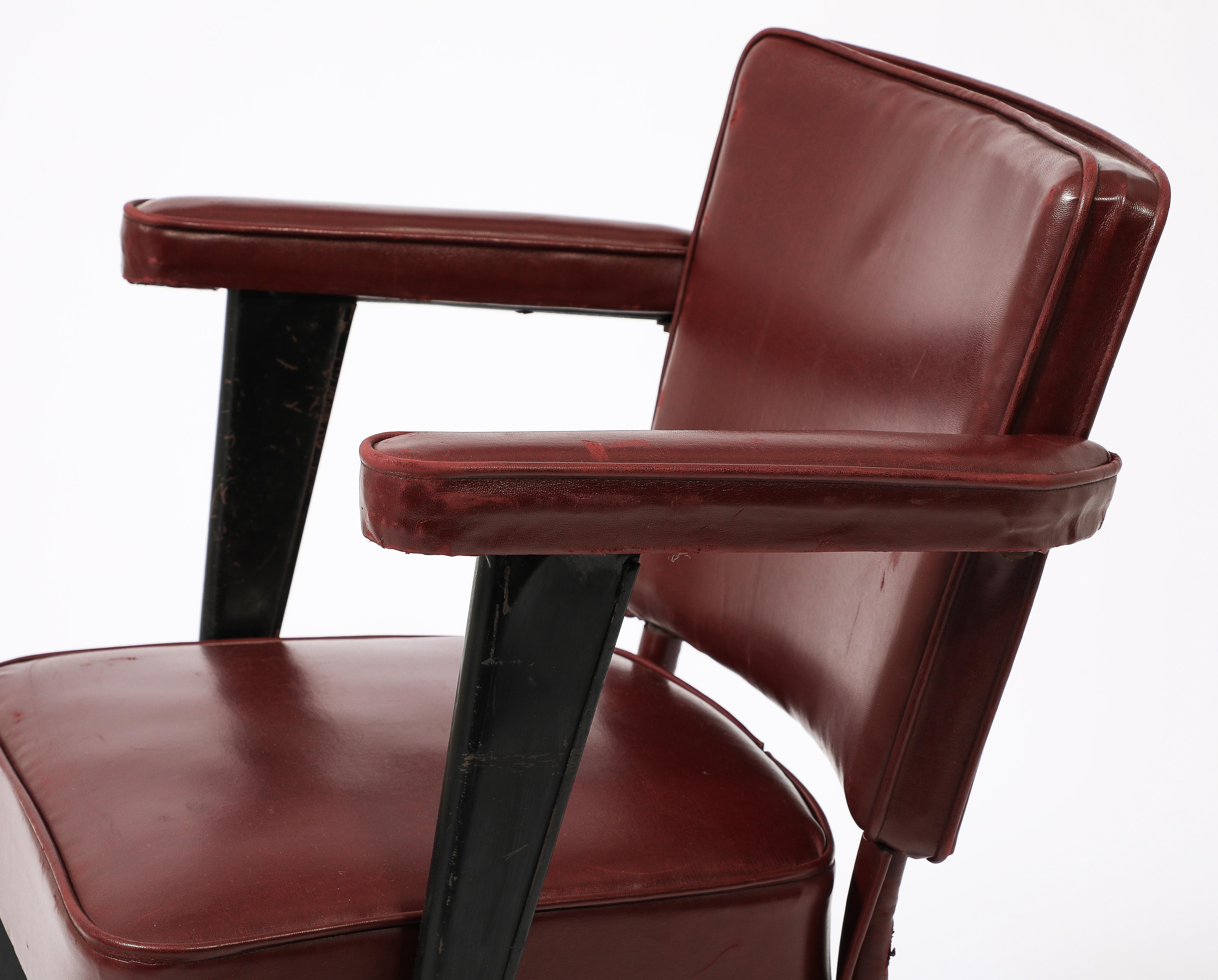 Art Deco Maison Dominique “Clemenceau” Armchairs, France 1930's For Sale