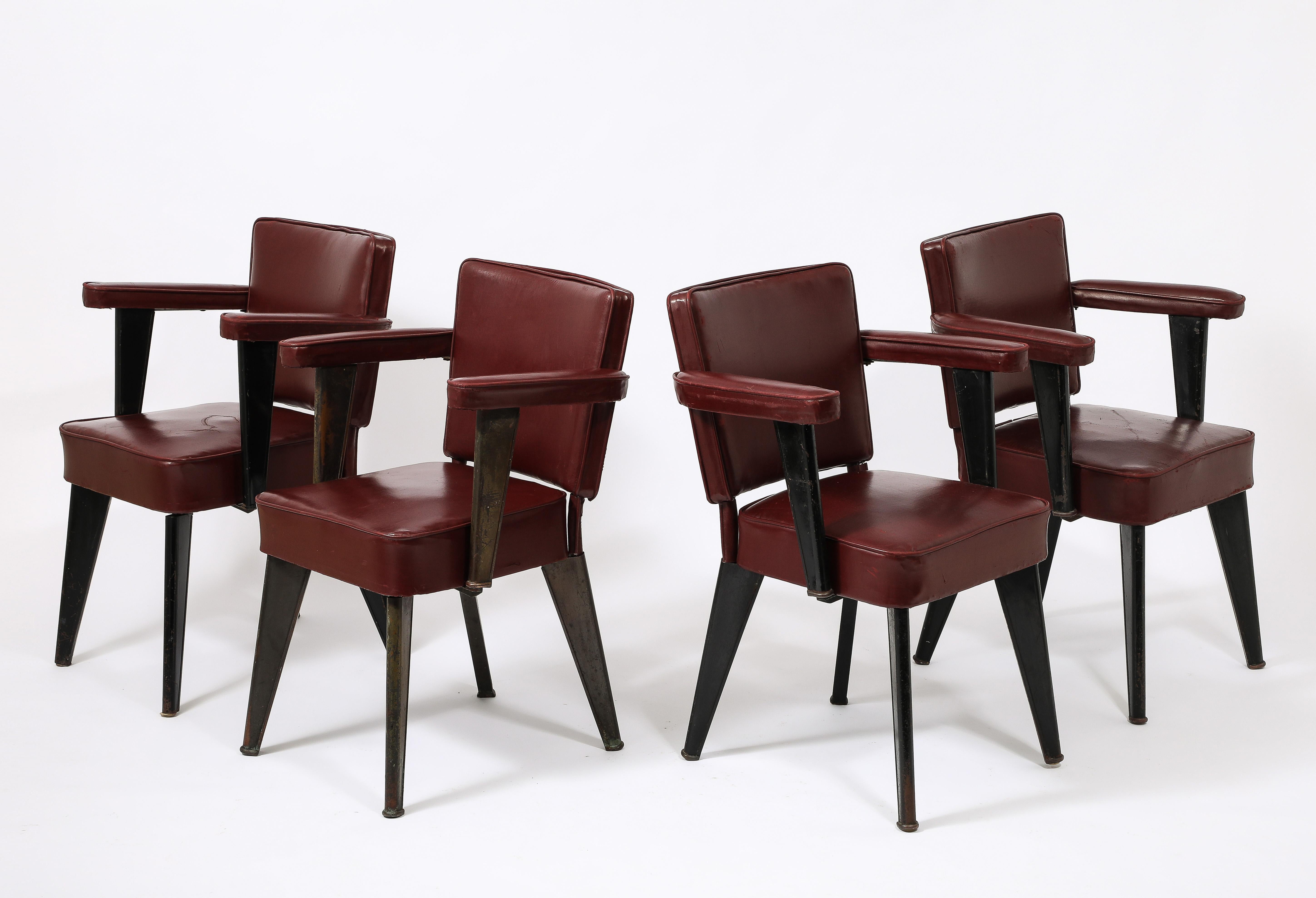 Maison Dominique “Clemenceau” Armchairs, France 1930's For Sale 2